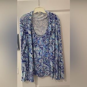 Lilly Pulitzer cami and matching shawl